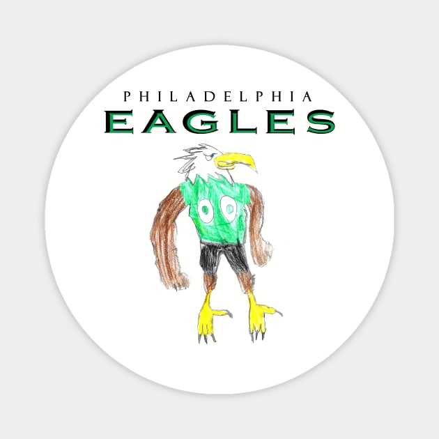 Philadelphia Eagles Mascot Design Magnet by Kids’ Drawings 